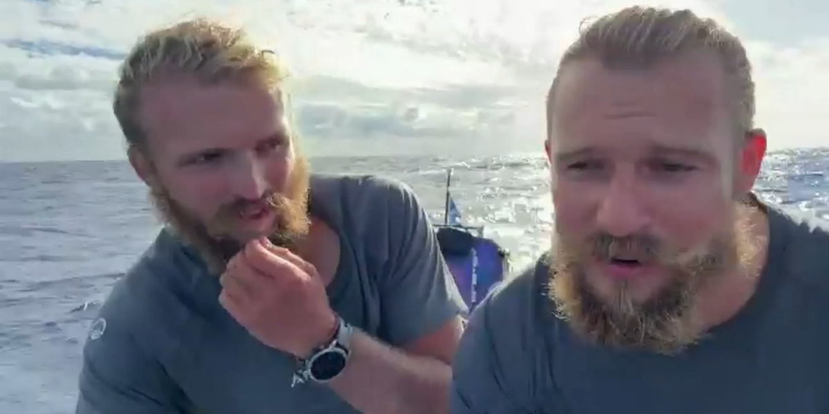 NextImg:Scottish brothers attempt 14,000km Pacific rowing record - and reveal deep-sea drama that almost halted journey