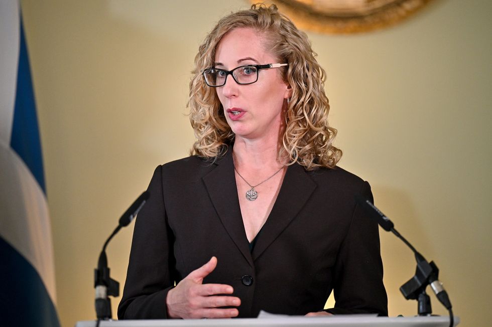 Scottish Green Party co-leader Lorna Slater at Bute House, Edinburgh.