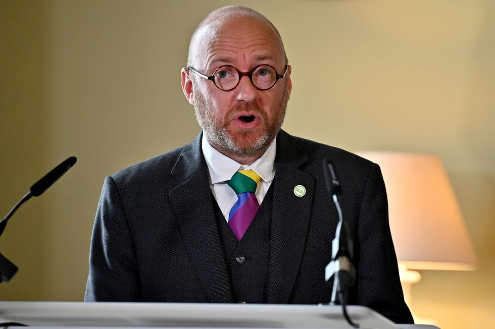 Scottish Green Party co-leader Patrick Harvie at Bute House, Edinburgh, after the finalisation of an agreement between the SNP and the Scottish Greens to share power in Scotland.