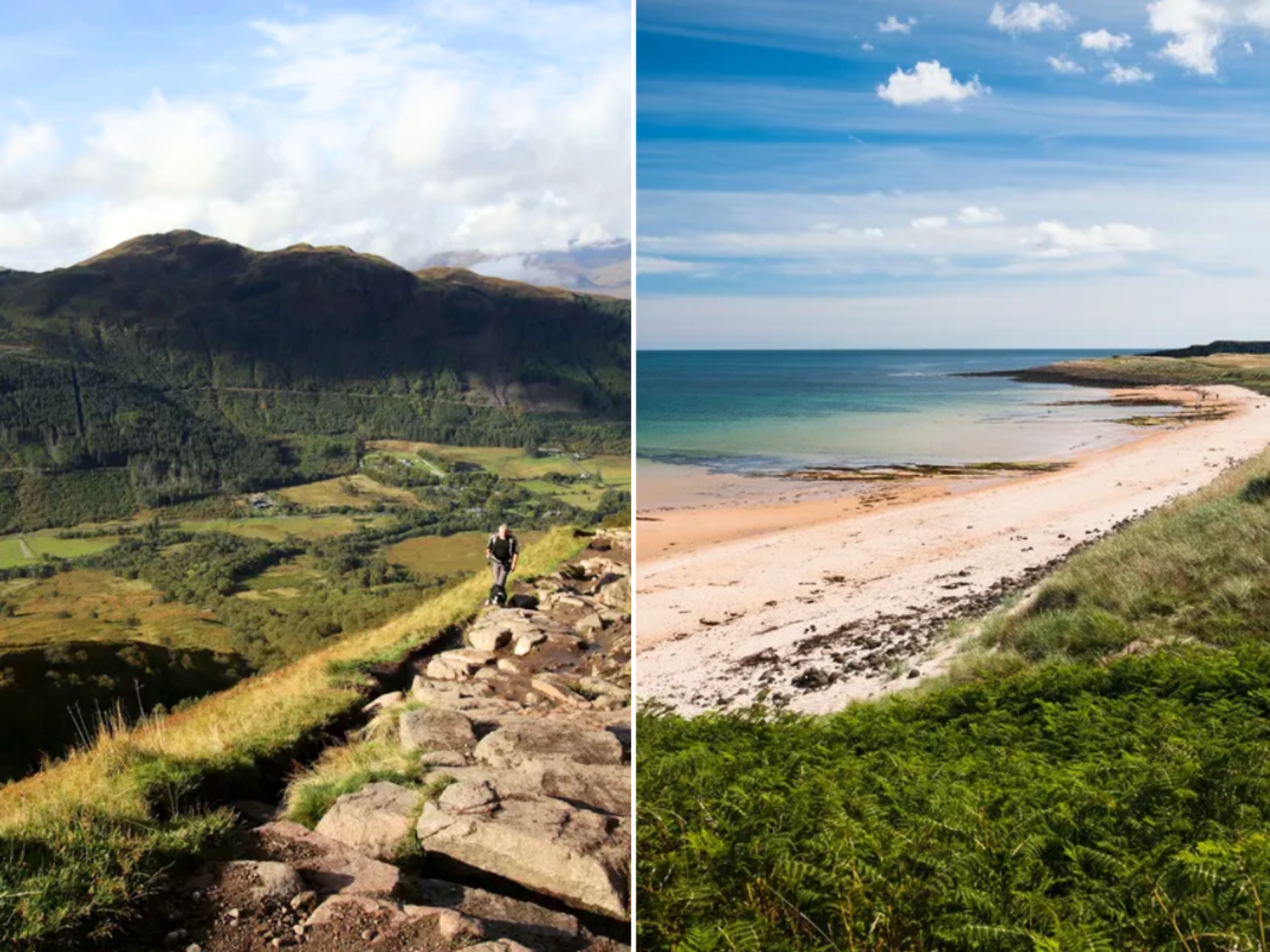 Scottish Highlands / Northumberland beach