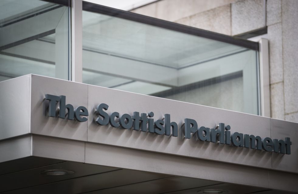 Scottish Parliament sign