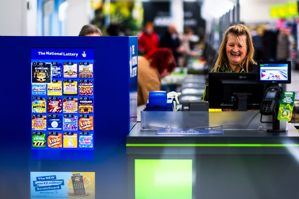 Scratchcards at Asda checkout