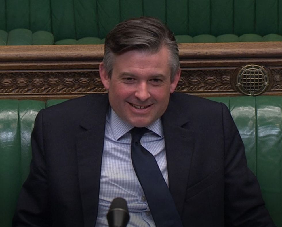 Screen grab of Shadow health secretary Jon Ashworth during second reading of the Coronavirus Bill in the House of Commons.