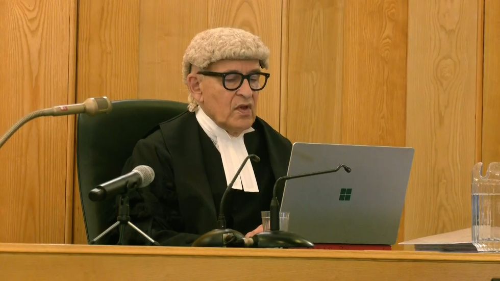 Screen grab taken from PA Video of Judge Richard Marks KC during a live broadcast from the Old Bailey, London, sentencing Jemma Micthell to life with a minimum term of 34 years for the murder of Mee Kuen Chong, whose headless body was dumped in Devon. This was the second time cameras have been allowed into an English criminal crown court to record a sentencing, and the first in which the defendant is a woman. Picture date: Friday October 28, 2022.