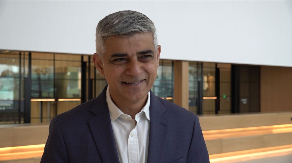 Screen grab taken from PA video of London Mayor of London Sadiq Khan at the launch of the Transport for London (TfL) consultation on the expansion of the London ultra low emission zone ULEZ London-wide, at City Hall, London. Picture date: Friday May 20, 2022.