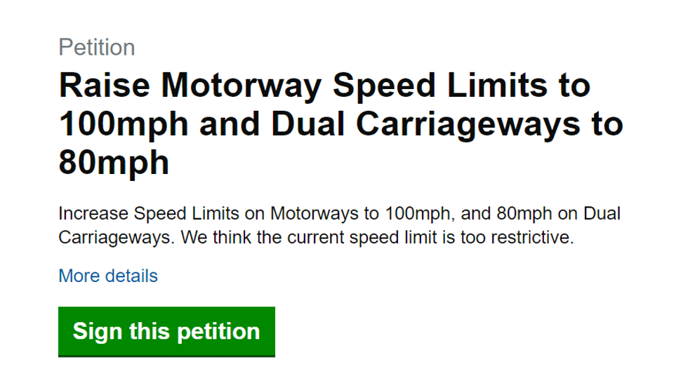 screengrab of petition page