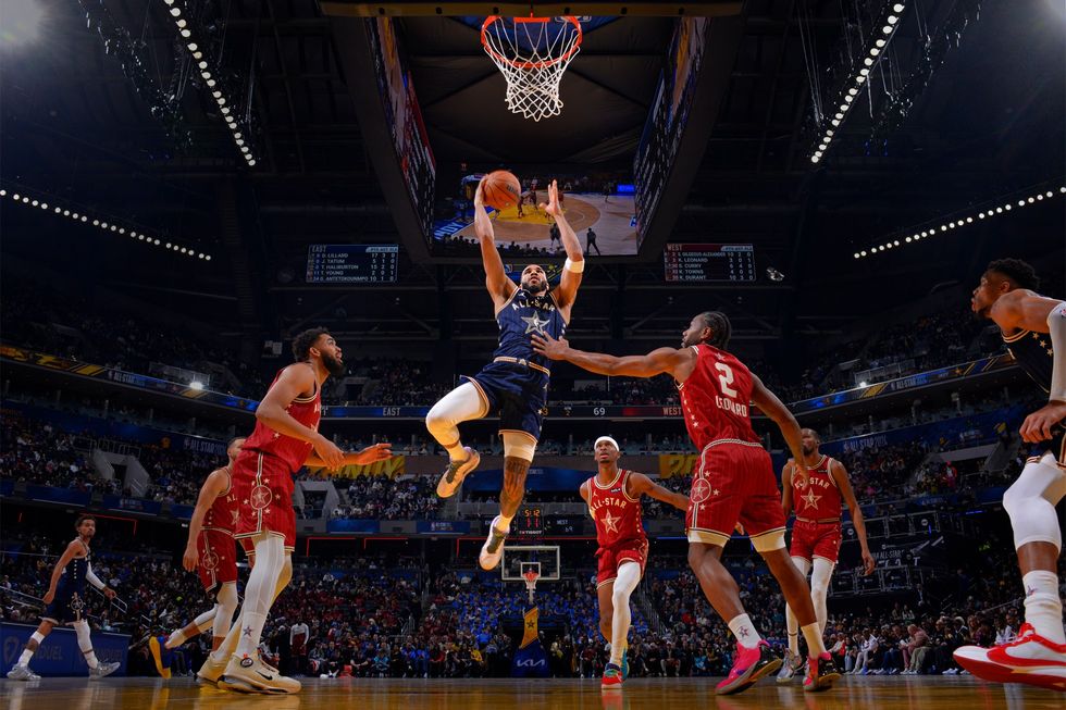 screenshot from NBA all-star weekend film in the apple vision pro