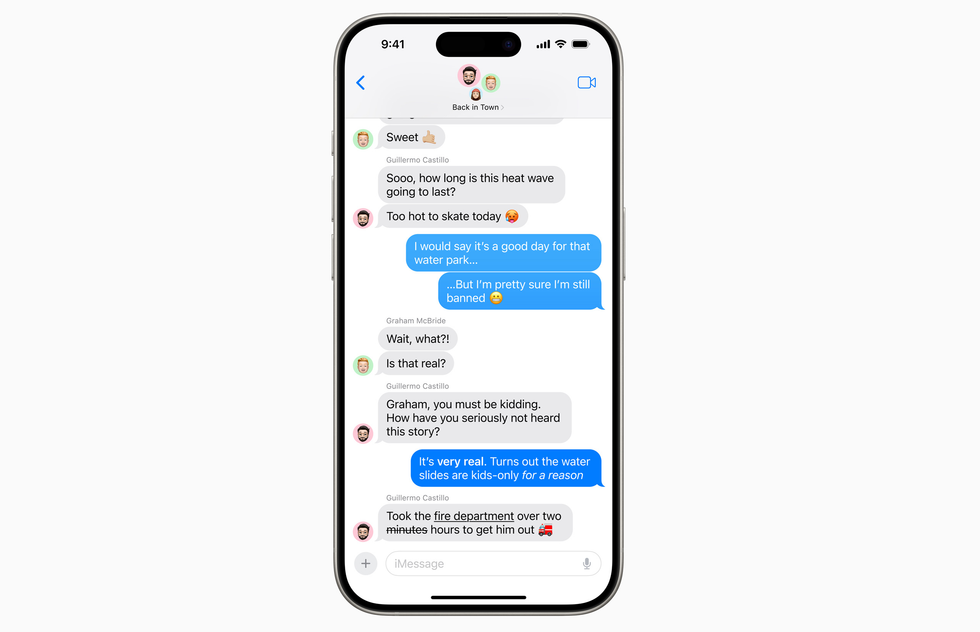 screenshot of an iphone with the new messages