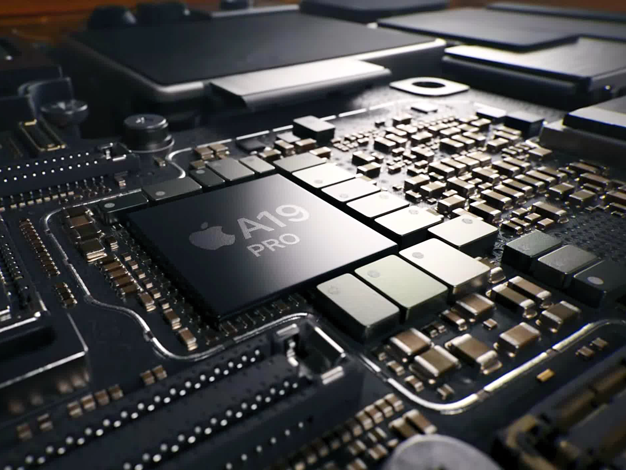 screenshot of the A19 Pro being assembled