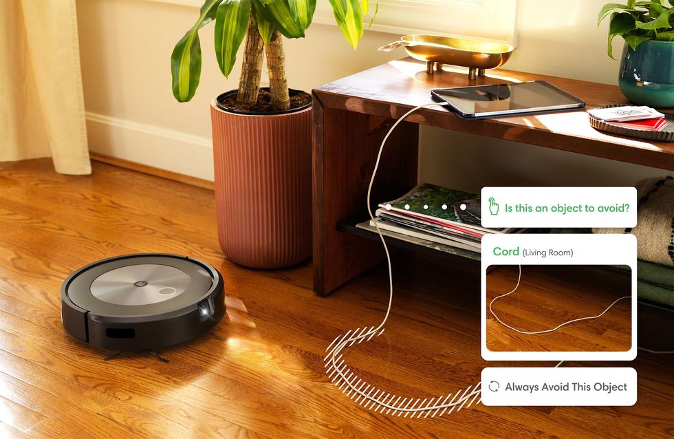 screenshot of the notification sent to your irobot app when roomba detects an unknown object