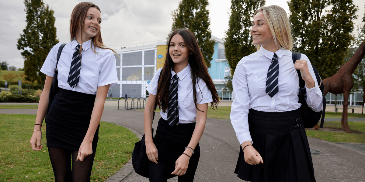 Wales girls BANNED from wearing skirts at school for ‘equality reasons’ Wales girls BANNED from wearing skirts at school for ‘equality reasons’