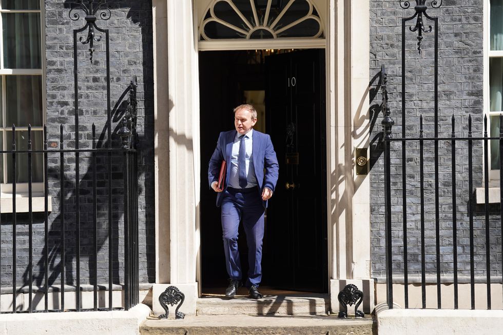 Secretary of State for Environment, Food and Rural Affairs George Eustice leaves the Cabinet meeting at 10 Downing Street, London