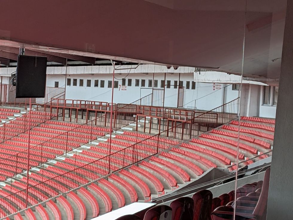 Section of the stadium in Belgrade where the England fans will be sitting\u200b