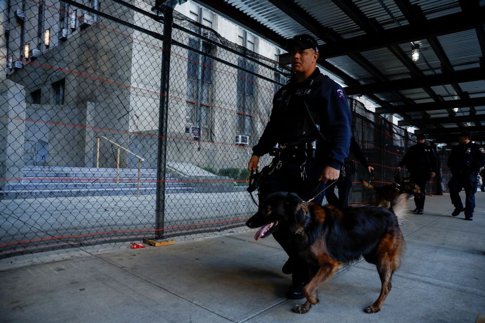 Security outside Manhattan courts