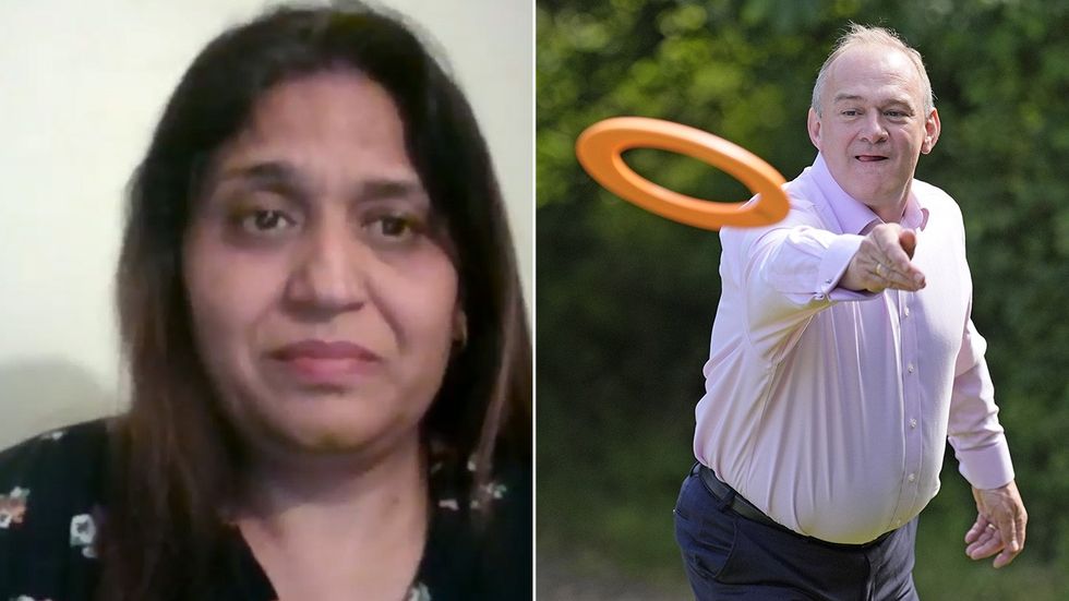Seema Misra and Sir Ed Davey