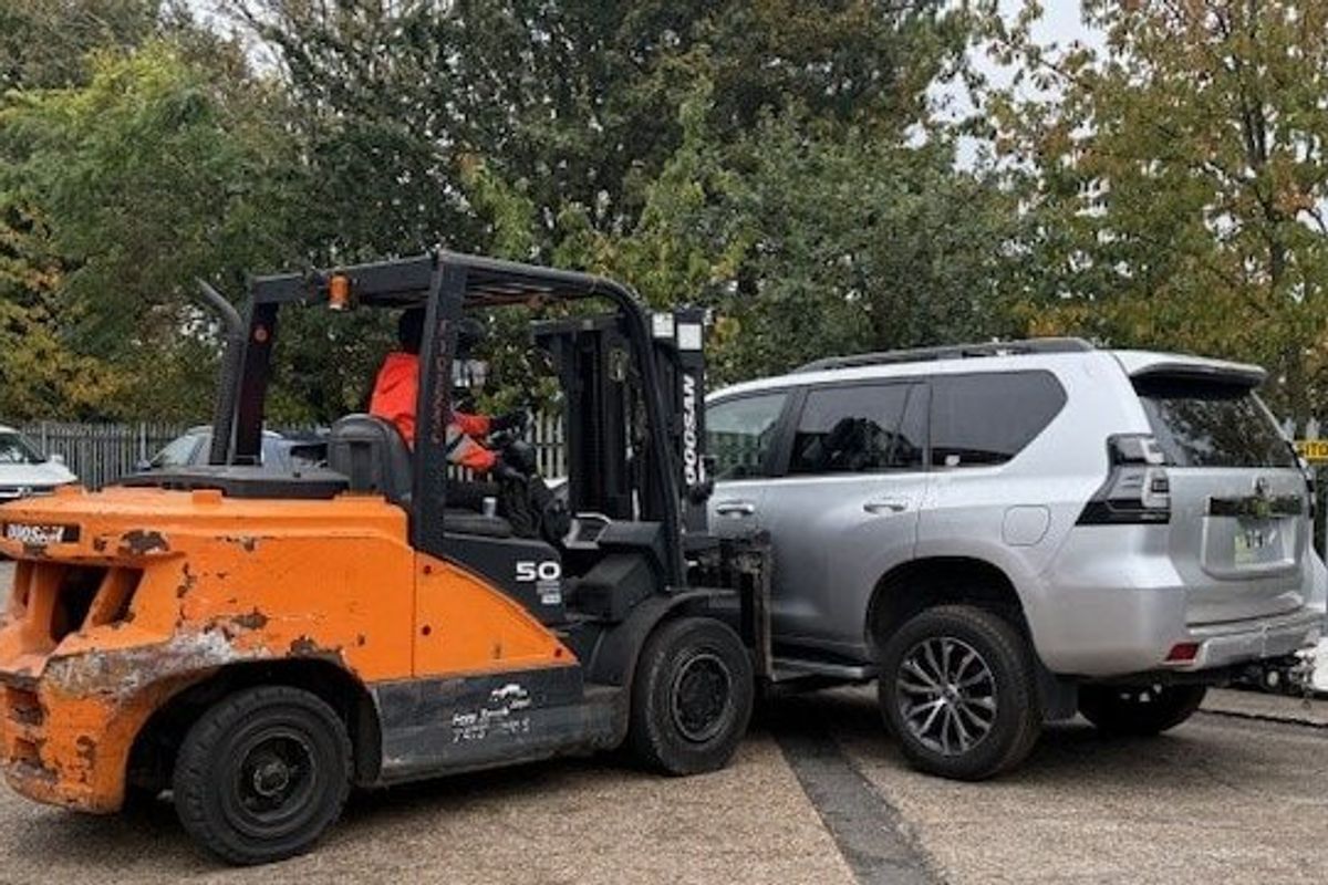 Seized car by police