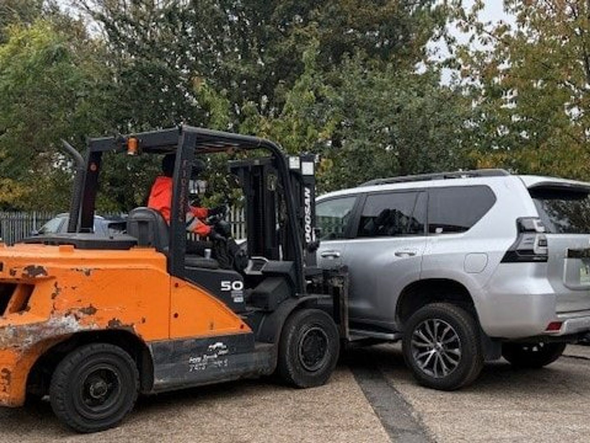 Seized car by police