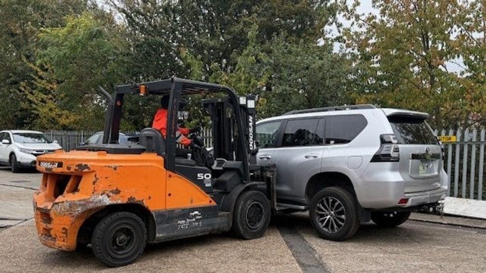 Seized car by police