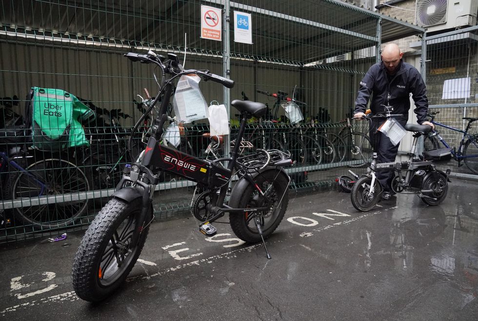 Seized e-bikes
