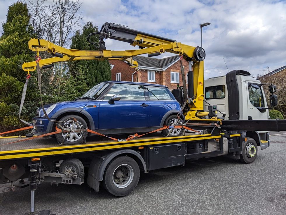 Seized vehicle by the DVLA