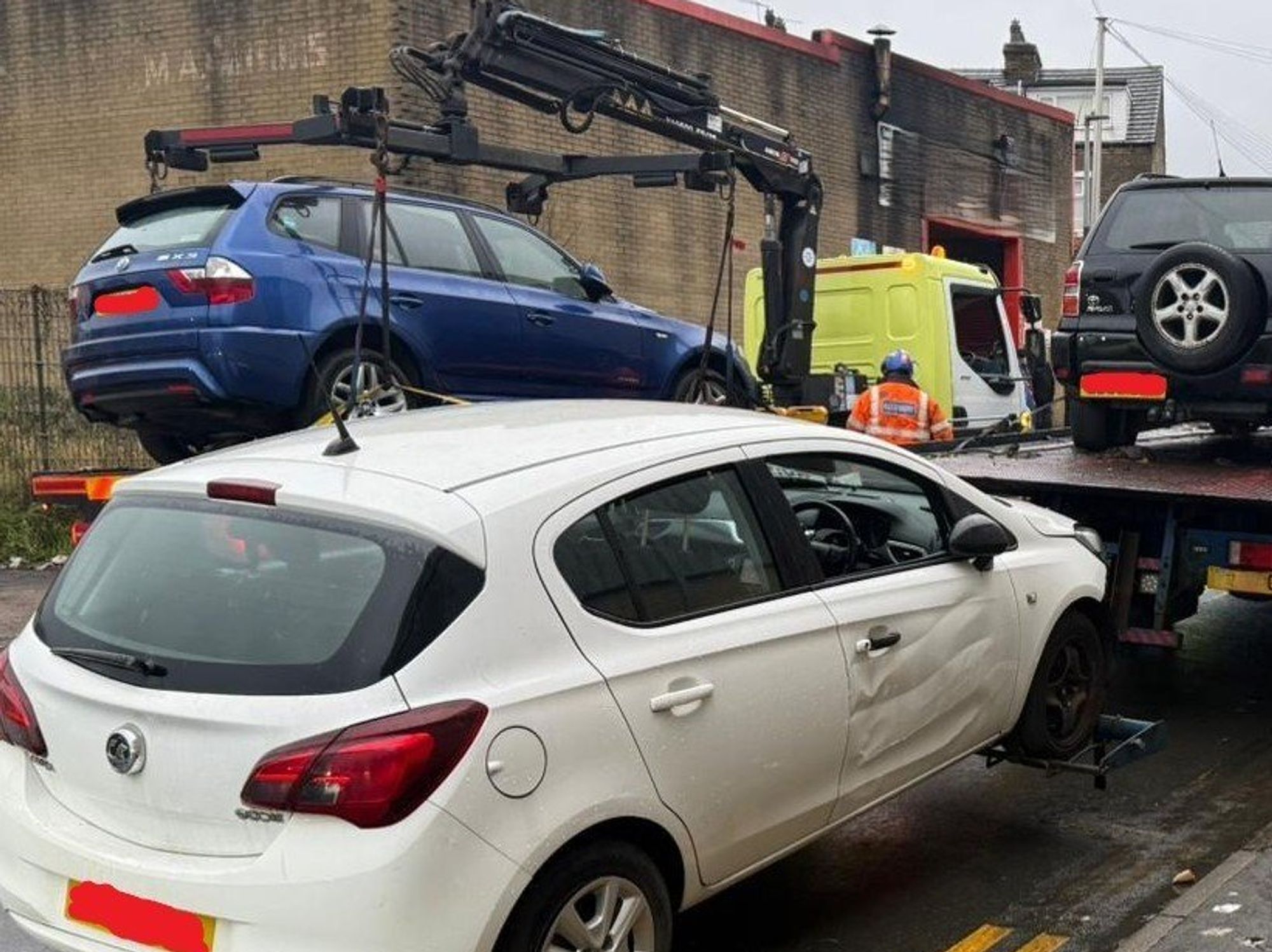Seized vehicles by the council