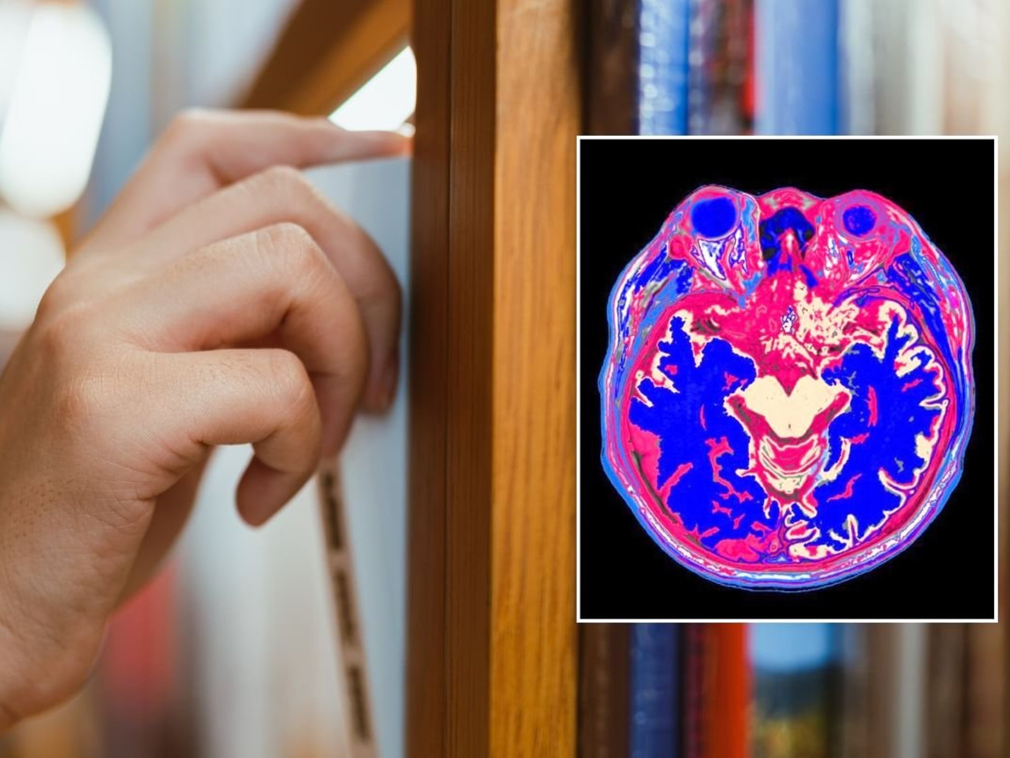 SELECTING BOOK AND BRAIN SCAN