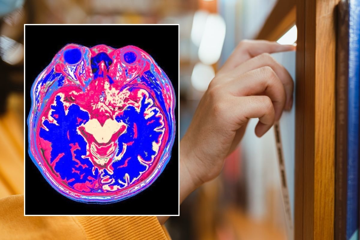 SELECTING BOOK AND BRAIN SCAN