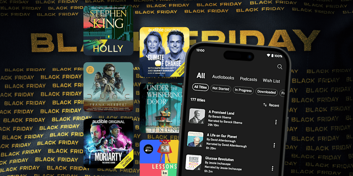 Amazon will pay you £10 to spend 99p in Audible early Black Friday sale Amazon will pay you £10 to spend 99p in Audible early Black Friday sale