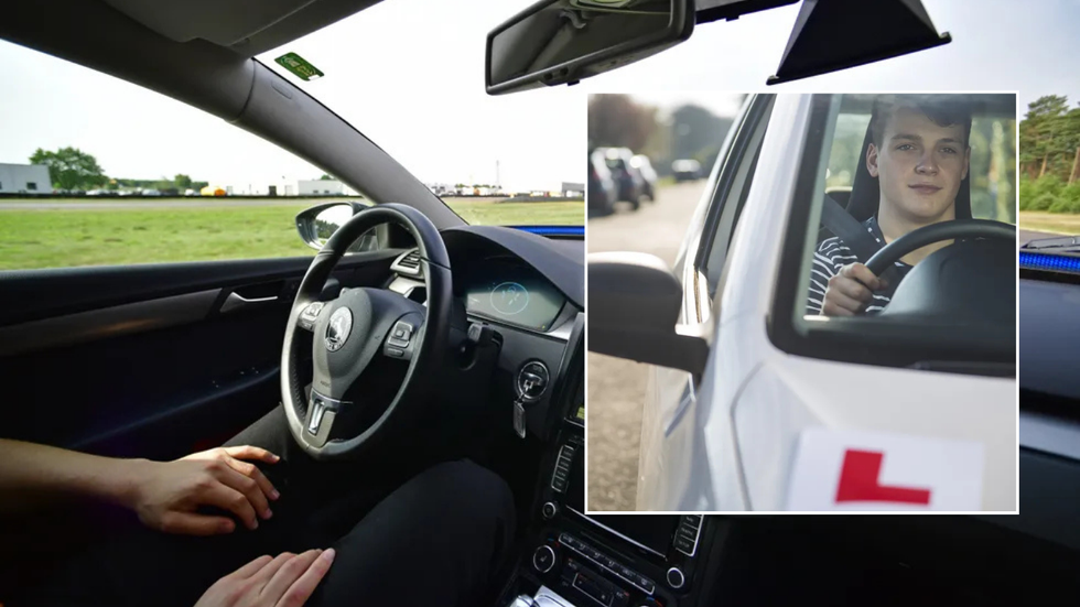 Self driving car and young driver
