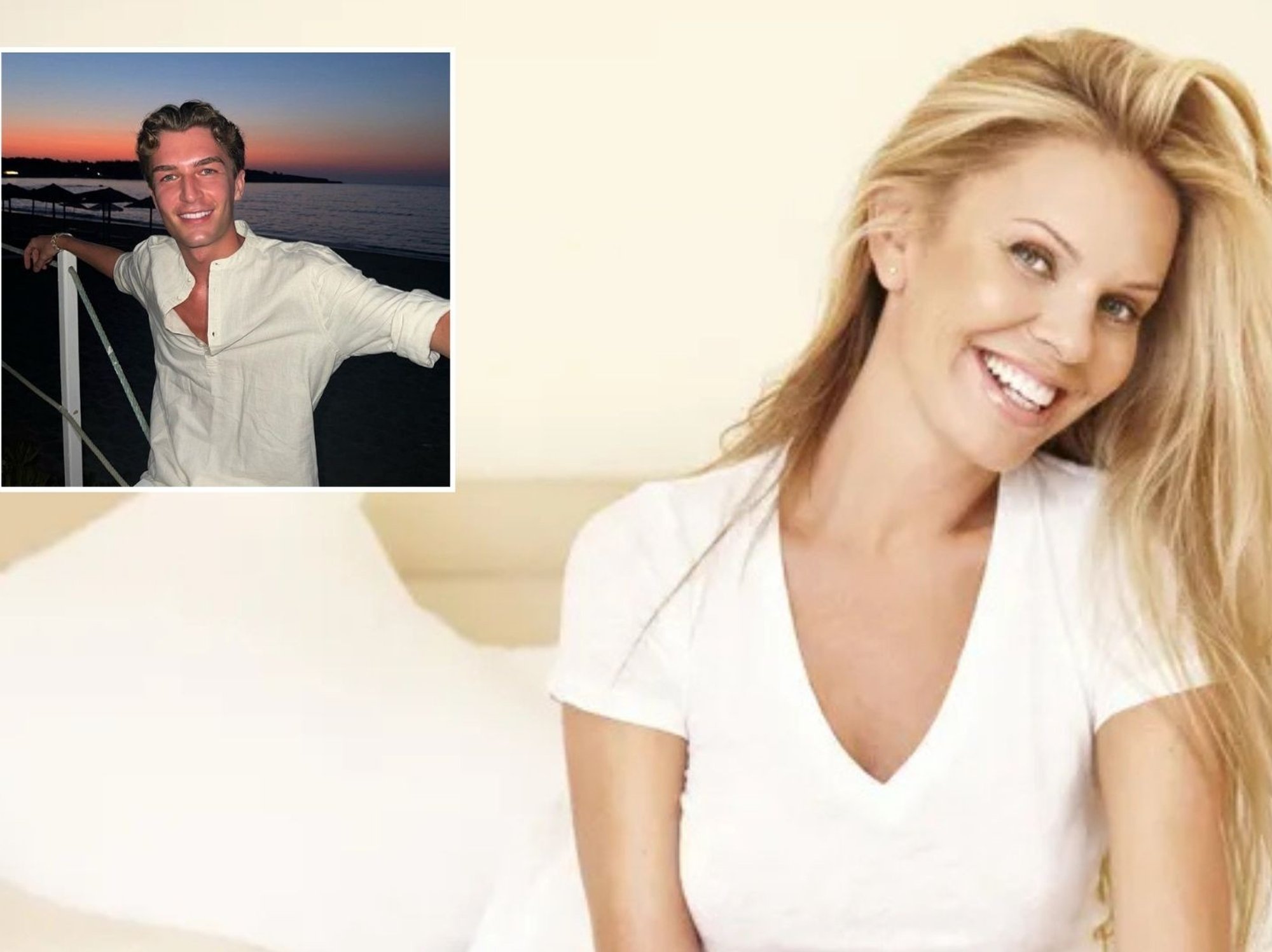 Senior hair stylist with lady with long hair