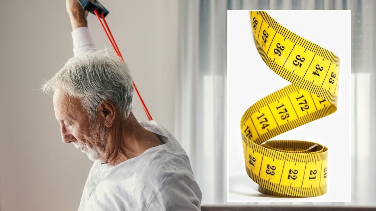 SENIOR MAN EXERCISING