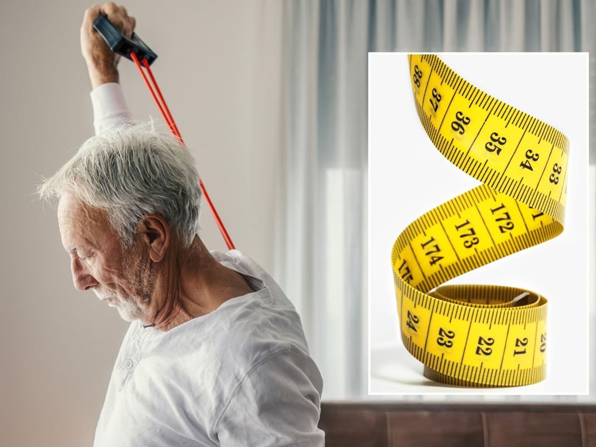 SENIOR MAN EXERCISING