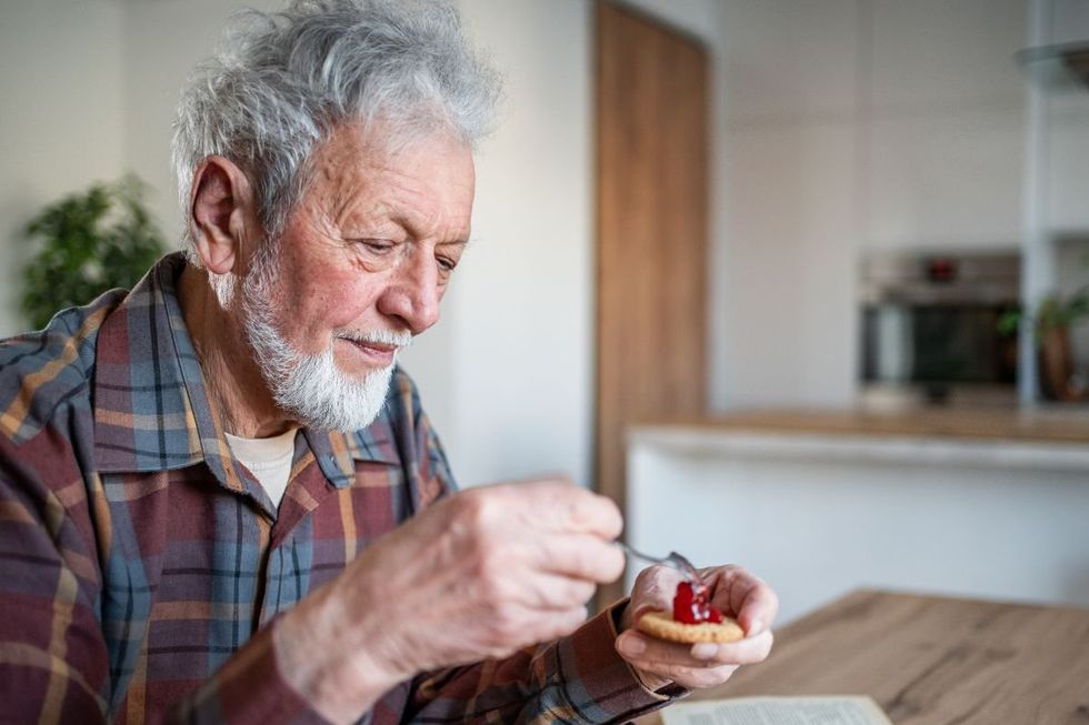 SENIOR MAN STOCK IMAGE