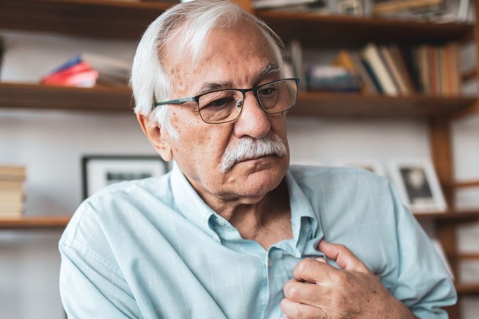 SENIOR MAN WITH CHEST PAIN