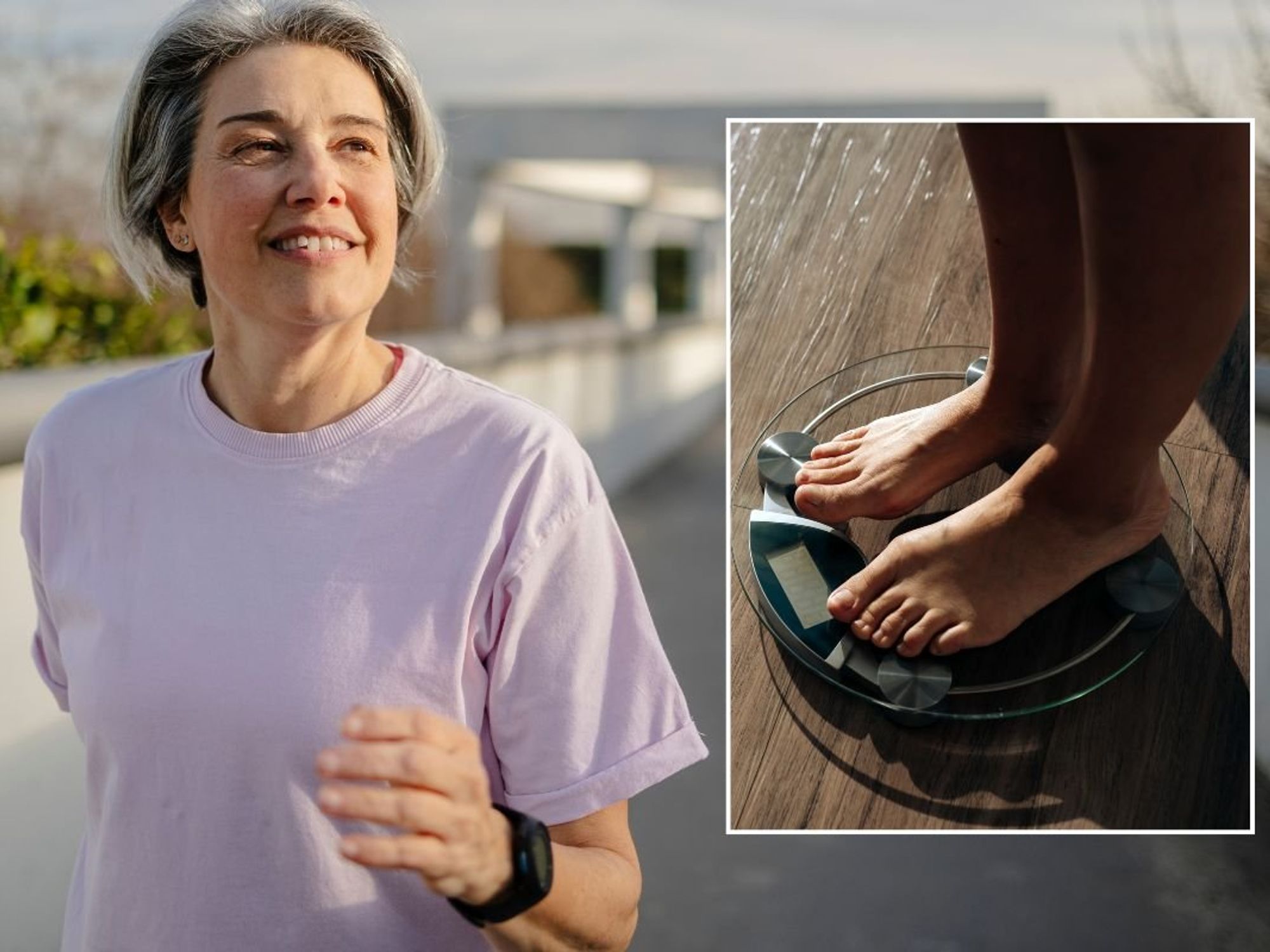 Senior woman exercising