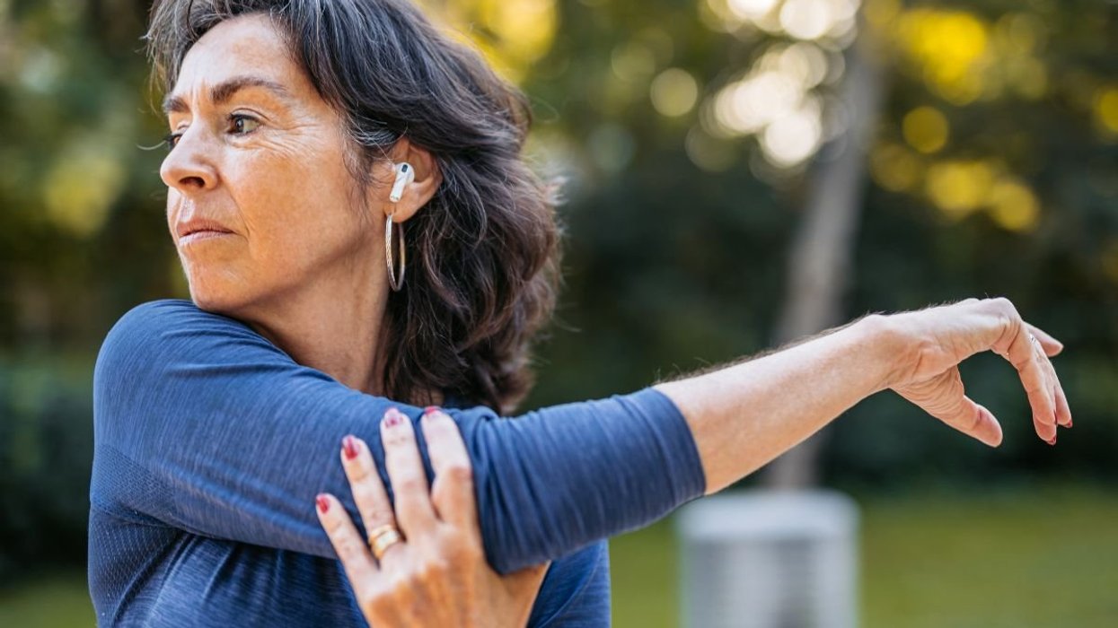 senior woman exercising