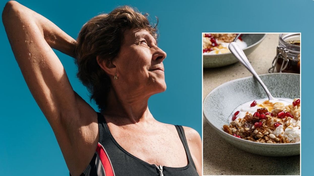 SENIOR WOMAN IN SWIMSUIT