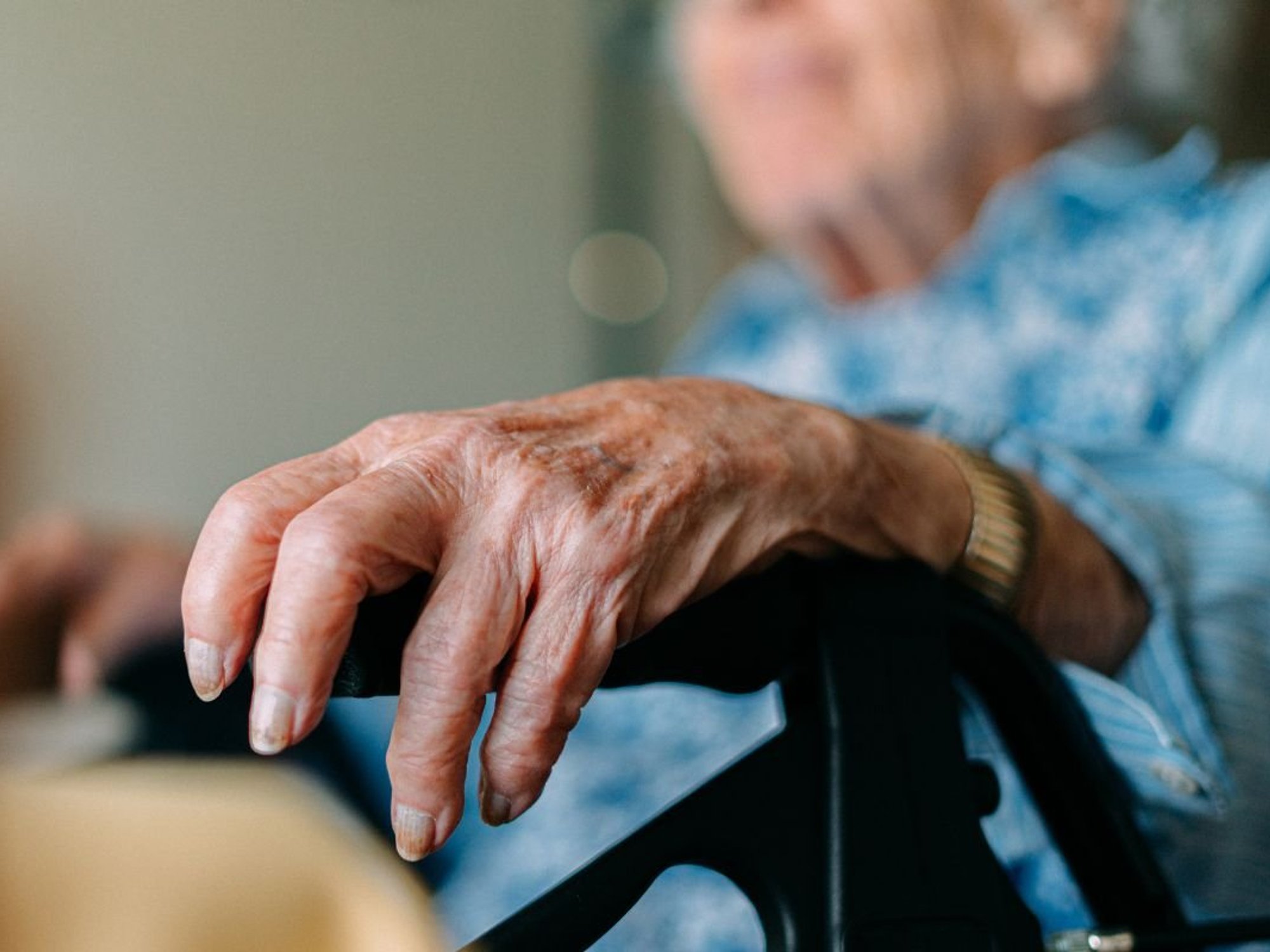 senior woman in wheelchair
