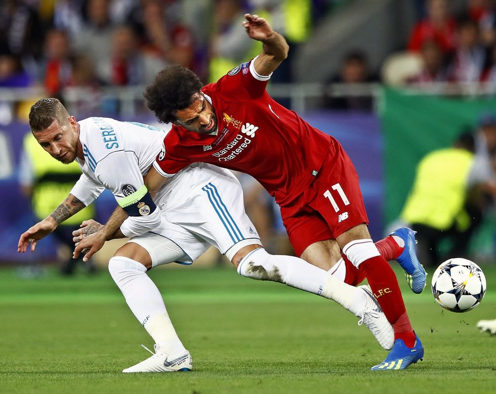 Sergio Ramos Mohamed Salah
