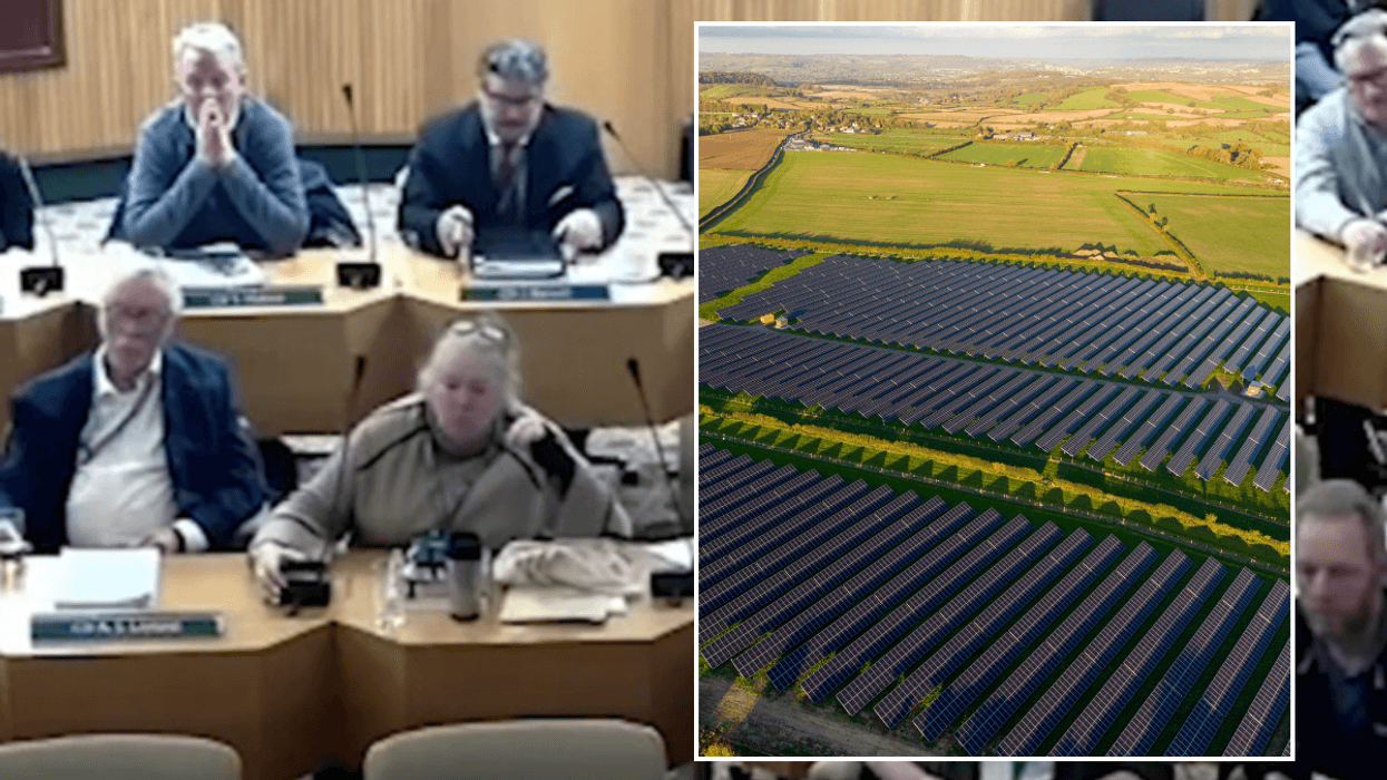 Sevenoaks District Council meeting; solar panel farm in Bath