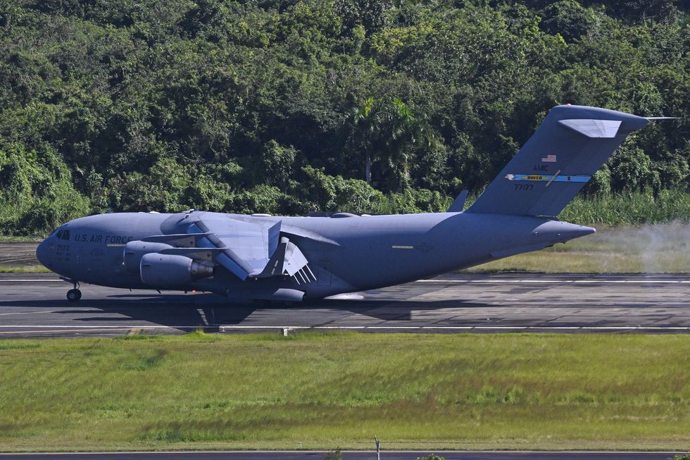 Several C-17s have since departed to Germany after likely making some drop-offs