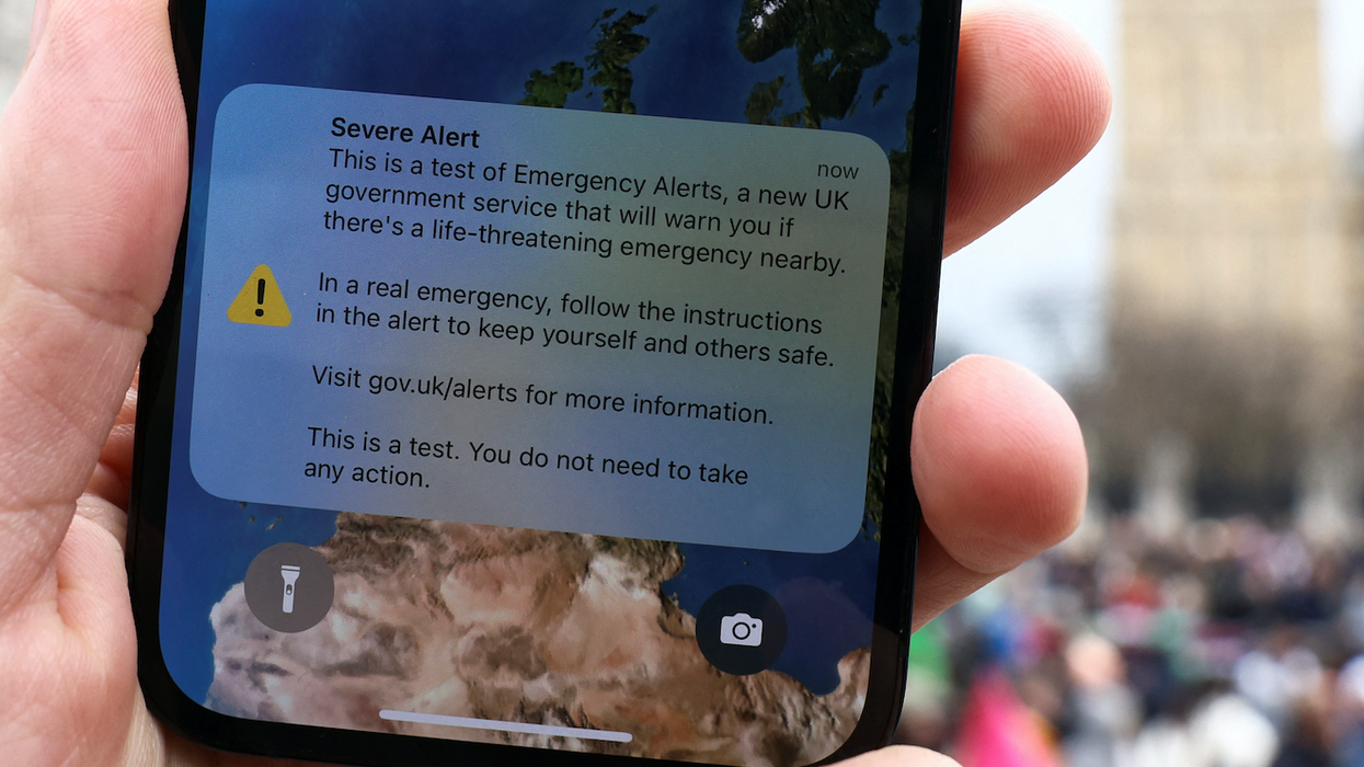 Severe alert warning is sent to phones across the UK