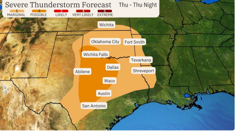 Severe thunderstorm forecast
