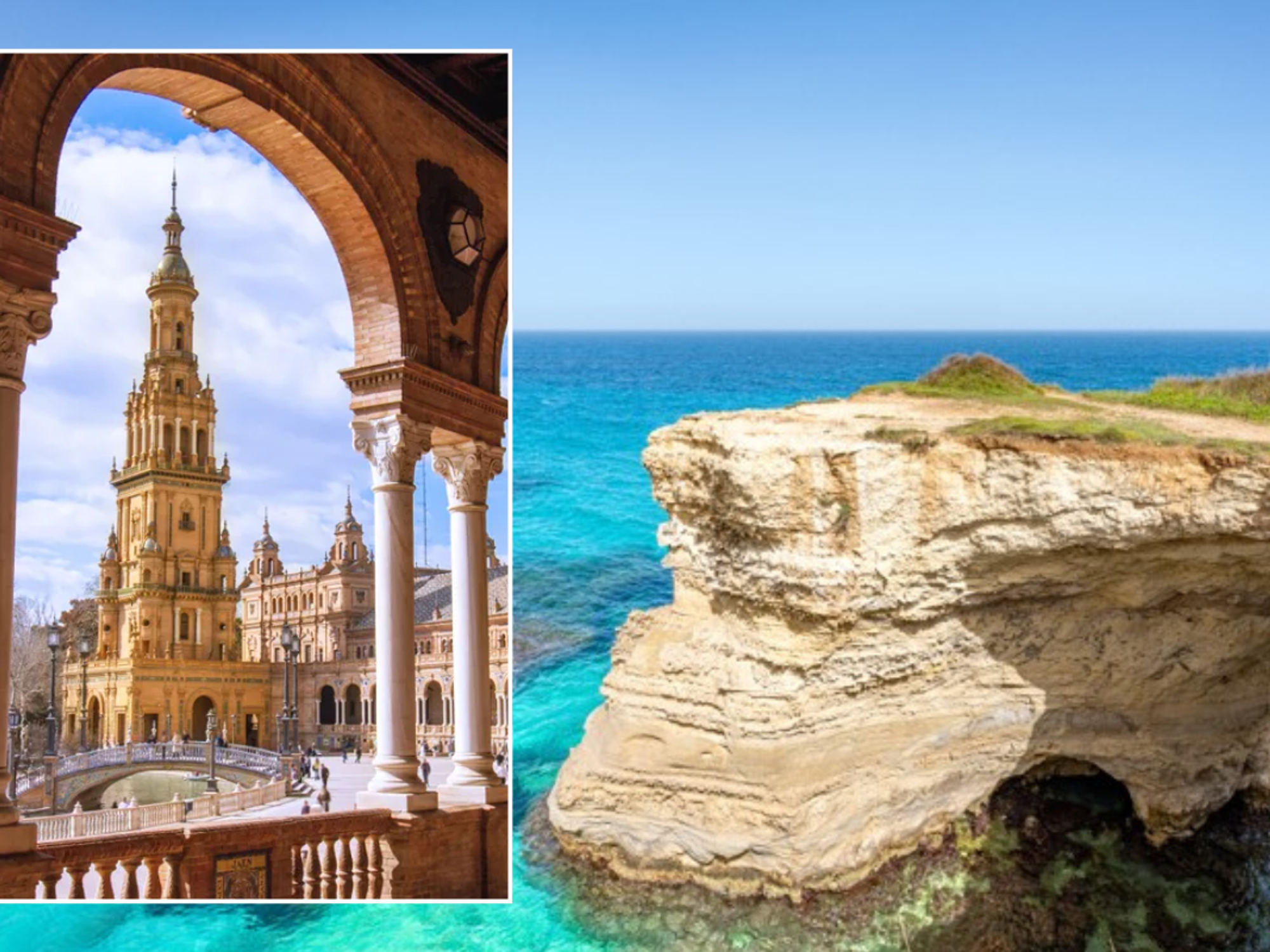 Seville Spain / Puglia Italy water coves