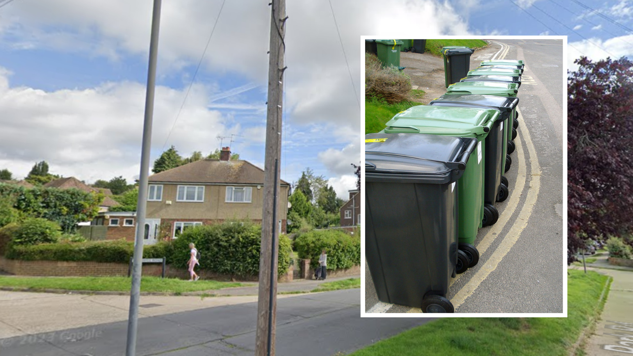 Seymour Park Road, Marlow composite with bins