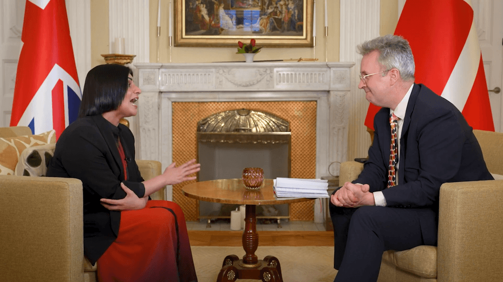 Shabana Mahmood and Christopher Hope