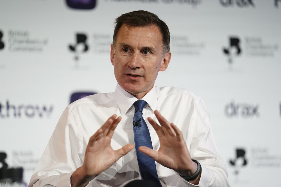 Shadow Chancellor Jeremy Hunt