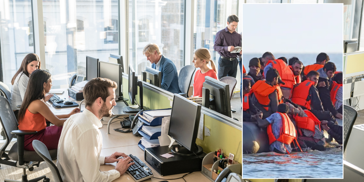 NextImg:Shocking drop in productivity revealed as net migration figures surge and Britons continue to shun workplace