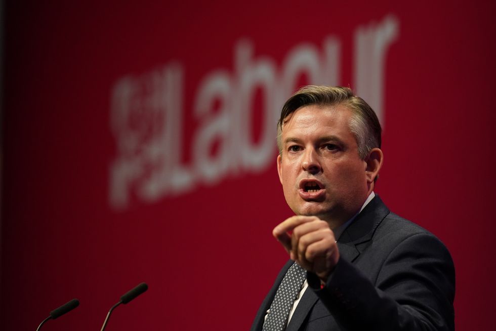 Shadow health secretary Jonathan Ashworth during his speech at the Labour Party conference at the Brighton Centre. Picture date: Tuesday September 28, 2021.