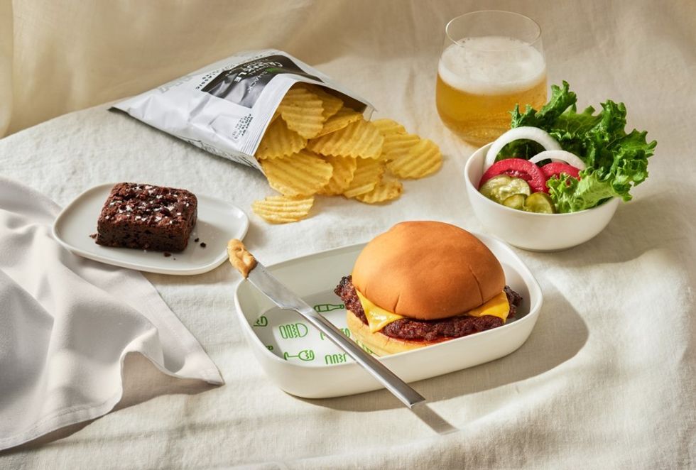 Shake Shack burger Delta Air Line foods